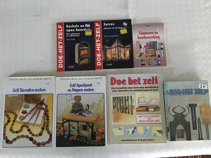 5 boeken voor doe-het-zelvers en 12 voor knutselaars, Boeken, Hobby en Vrije tijd, Zo goed als nieuw, Ophalen of Verzenden