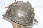 US WW2 Helmnet met groote mesh + camouflage, Verzamelen, Militaria | Tweede Wereldoorlog, Verzenden, Landmacht, Helm of Baret