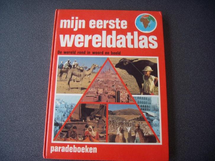 Mijn eerste wereldatlas vintage, Boeken, Kinderboeken | Jeugd | onder 10 jaar, Gelezen, Ophalen of Verzenden
