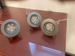 3 spots, Huis en Inrichting, Lampen | Spots, Ophalen, Zo goed als nieuw, Led