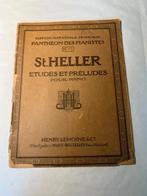 Heller – Études et Préludes pour piano, Muziek en Instrumenten, Gebruikt, Klassiek, Ophalen of Verzenden, Artiest of Componist