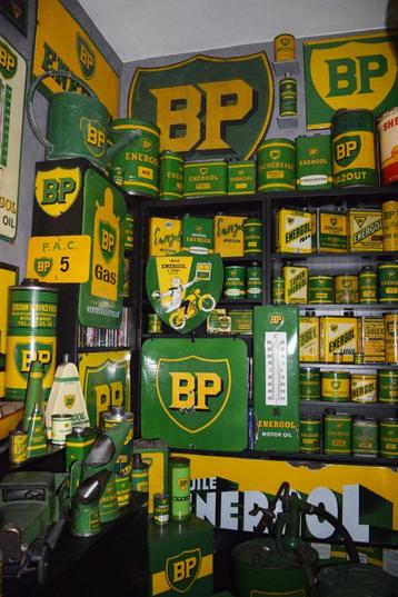 gezocht emaillebord olie blik reclamebord BP energol 1930 beschikbaar voor biedingen