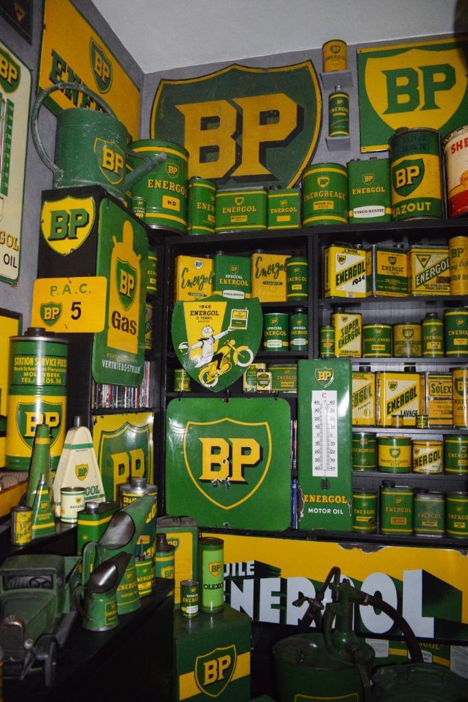 gezocht emaillebord olie blik reclamebord BP energol 1930, Verzamelen, Merken en Reclamevoorwerpen, Gebruikt, Reclamebord, Ophalen