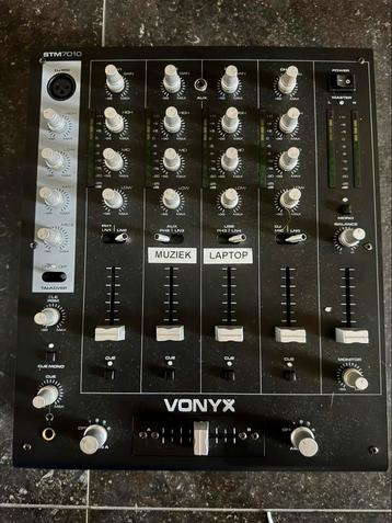 Vonyx mengpaneel STM-7010 Mixer 4-Kanaals DJ Mixer met USB, Enlèvement, Comme neuf