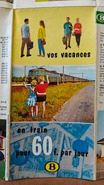 NMBS, spoorwegkaart. 51,5cm x 42,5cm. Vintage., Ophalen of Verzenden, Zo goed als nieuw