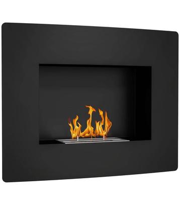 Cheminée Murale Bioéthanol HOMCOM Courbée beschikbaar voor biedingen