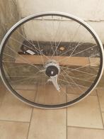 Aluminium fietswielvoorwiel en andere onderdelen, Fietsen en Brommers, Fietsonderdelen, Ophalen, Gebruikt, Zadel