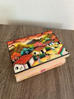 Kleurrijk houten opbergdoosje "El Salvador", Ophalen of Verzenden