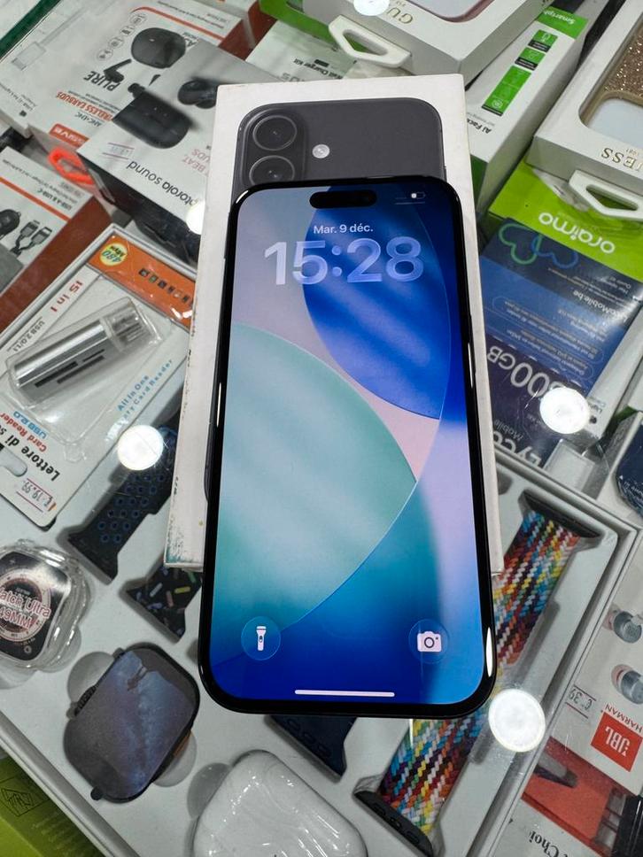 Iphone 16 128GB als nieuw, Telecommunicatie, Mobiele telefoons | Toebehoren en Onderdelen, Zo goed als nieuw, Bescherming, Ophalen