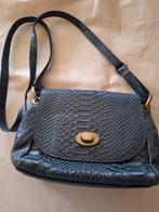 Lederen zwart crossbody tas, Ophalen of Verzenden, Zo goed als nieuw, Zwart
