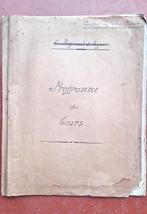 Programme de cours ABBL 1897, Collections, Enlèvement