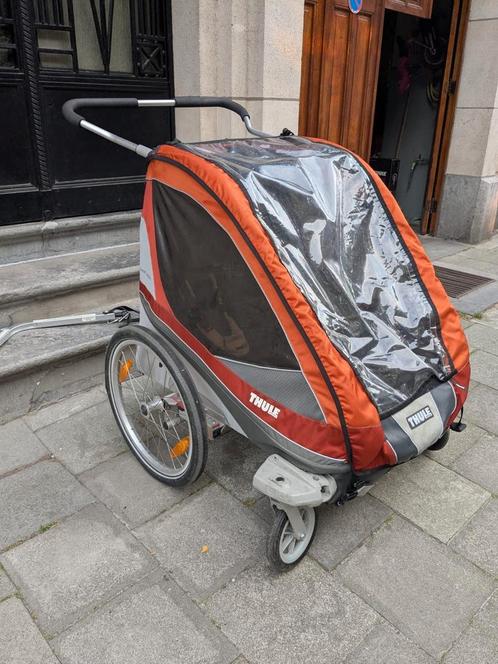 Remorque Thule avec nombreux accessoires, Fietsen en Brommers, Fietsaccessoires | Aanhangwagens en Karren, Gebruikt, Ophalen