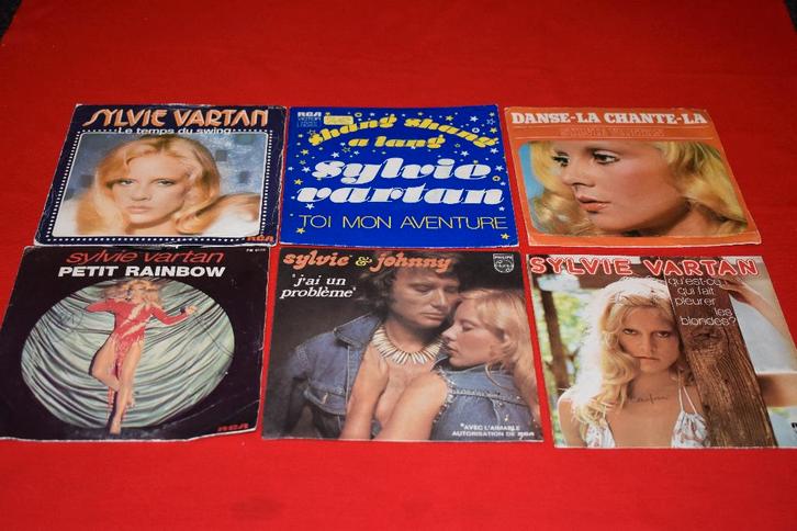 45t's van Sylvie Vartan, Cd's en Dvd's, Vinyl | Overige Vinyl, Overige formaten, Ophalen of Verzenden