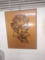 Houten paneel met gravure van Beethoven, Antiek en Kunst, Ophalen