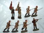 ELASTOLIN 6 CM  8 SOLDATS DONT INFANTERIE ET PORTE DRAPEAUX, Ophalen of Verzenden