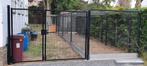 2x portail + 16 poteaux + 5 dalles de béton en bas + grillag, Jardin & Terrasse, Clôtures de jardin, Enlèvement, Utilisé, Avec portail