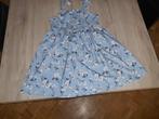 blauw bloemen kleed maat 140, Enfants & Bébés, Vêtements enfant | Taille 140, Enlèvement ou Envoi, Comme neuf, Fille, Robe ou Jupe