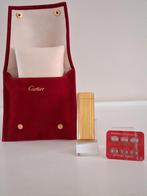 Dupont:Cartier Aansteker Cartier Hoesje +Vuursteentjes, Ophalen of Verzenden, Aansteker