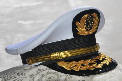 Marine pet - Képi Captain Civil Navy, Verzamelen, Scheepvaart, Nieuw, Overige typen, Motorboot of Zeilboot, Ophalen of Verzenden