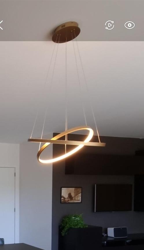 Hanglamp cirkels LED, Huis en Inrichting, Lampen | Hanglampen, Zo goed als nieuw, Minder dan 50 cm, Ophalen