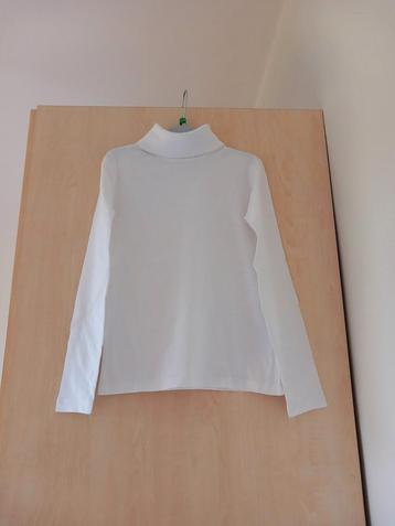 Witte sous-pull maat 122/128, als nieuw beschikbaar voor biedingen