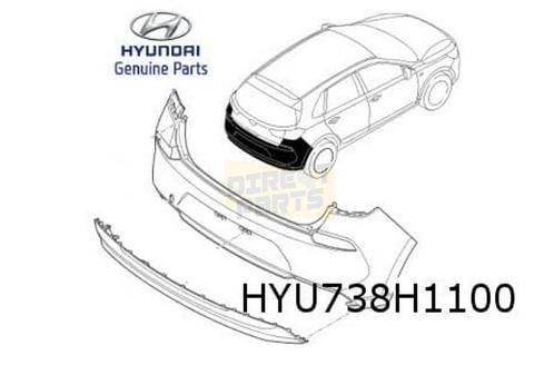 Hyundai i30 (4/17-)  achterbumper (5-drs HB)  (te spuiten) O, Auto-onderdelen, Carrosserie, Bumper, Hyundai, Achter, Nieuw, Verzenden