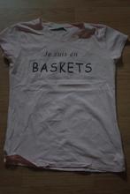 T-shirt L&L XXS, Manches courtes, Taille 34 (XS) ou plus petite, Porté, Rose