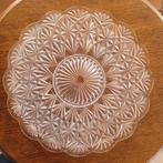 vintage glazen taartschotel of dienblad 34 cm diameter, Ophalen