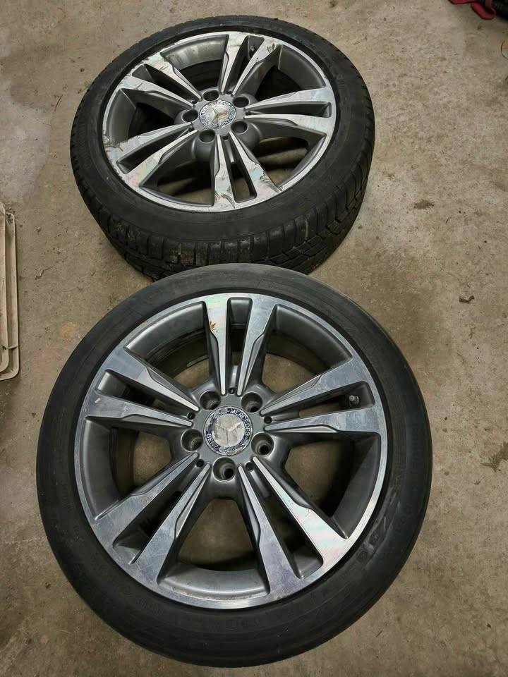 2(!!!) Jantes Mercedes, Autos : Pièces & Accessoires, Pneus & Jantes, Jante(s), Pneus hiver, 17 pouces, 225 mm, Véhicule de tourisme