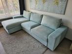 3-zitsslaapbank met chaise longue saxemara lichtblauw VIMLE, Huis en Inrichting, Ophalen, Gebruikt, Tweepersoons, Overige maten