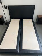 Gratis bed 140x200, Huis en Inrichting, Slaapkamer | Boxsprings, Ophalen, Gebruikt, Zwart, Leder look