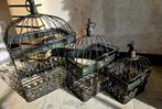 Superbe trio de cage en métal de décoration ou autre 38cm, Animaux & Accessoires, Comme neuf, Enlèvement ou Envoi