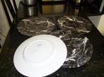 6 marmeren borden van 33 cm + gratis potpourri, Antiek en Kunst, Antiek | Keramiek en Aardewerk, Ophalen