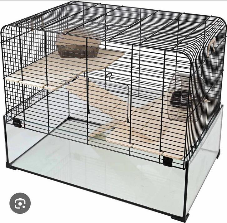 Hamsterkooi, Dieren en Toebehoren, Knaagdieren en Konijnen | Hokken en Kooien, Zo goed als nieuw, Kooi, Minder dan 60 cm, Minder dan 75 cm