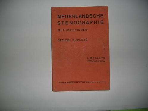Antiek boek NEDERLANDSCHE STENOGRAPHIE, Antiek en Kunst, Antiek | Boeken en Manuscripten, Ophalen of Verzenden