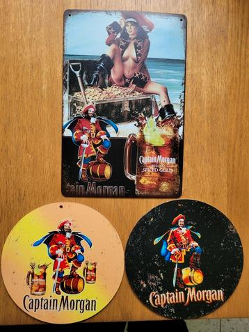 Lot de 3 plaques décorative : Captain Morgan beschikbaar voor biedingen