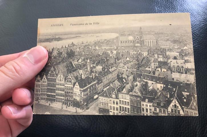 POSTKAART ANTWERPEN PANORAMA ANVERS (Phob) vleeshuis, Verzamelen, Postkaarten | België, Ongelopen, Antwerpen, Verzenden