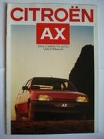 Citroën AX 1987 NED Brochure Catalogue Prospekt, Verzenden, Zo goed als nieuw, Citroën