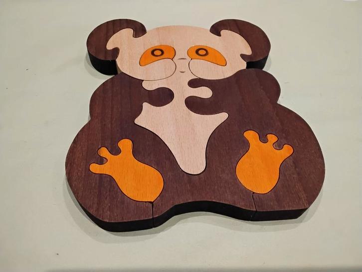 2 Houten inlegpuzzels, Kinderen en Baby's, Speelgoed | Houten speelgoed, Gebruikt, Ophalen