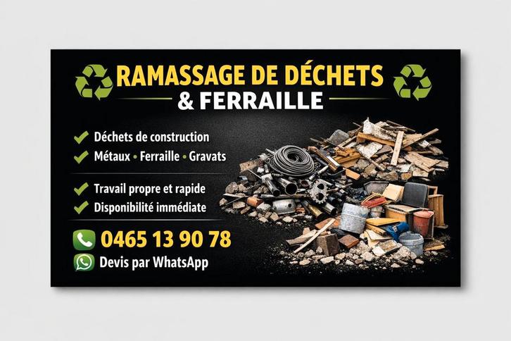 Ramassage de déchets Bruxelles, Doe-het-zelf en Bouw, Metselstenen, Ophalen of Verzenden
