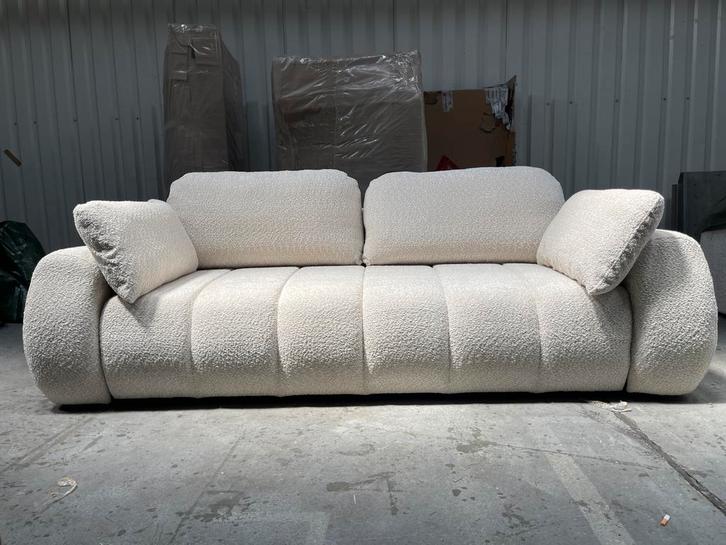 Slaapbank / zetelbed met opbergruimte, Huis en Inrichting, Zetels | Zetels, Zo goed als nieuw, Stof, Ophalen