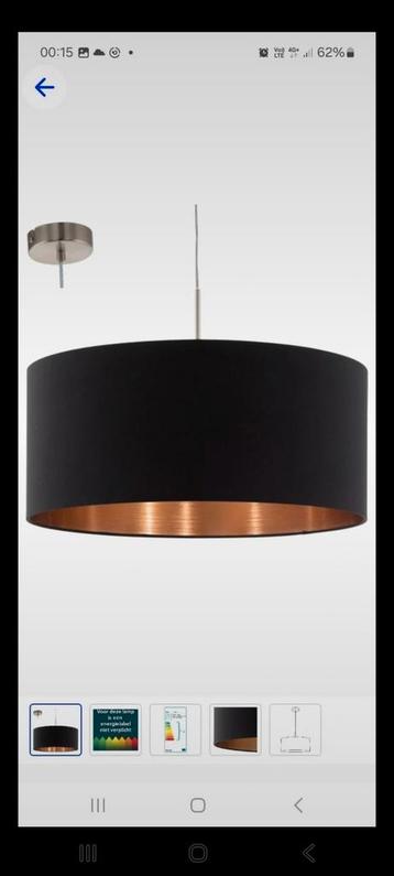 Hanglamp zwart beschikbaar voor biedingen
