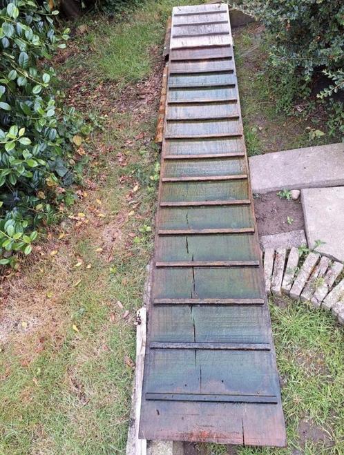 Houten loopplank, Doe-het-zelf en Bouw, Ladders en Trappen, Zo goed als nieuw, Ophalen