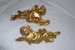 2 'gouden' engelen beeld, Verzamelen, Religie, Ophalen