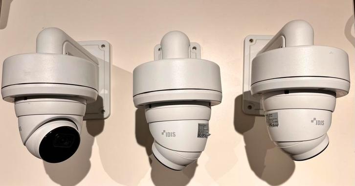 3 Idis 5 MP netwerk-IP-camera’s, Audio, Tv en Foto, Videobewaking, Zo goed als nieuw, Ophalen