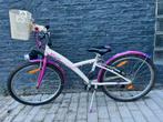 Meisjesfiets BTWIN 24 inch met mandje, Fietsen en Brommers, Ophalen, B-Twin, Versnellingen, Gebruikt