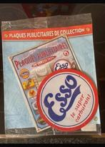 Esso : metaalplaat rond retrolook, Ophalen of Verzenden, Reclamebord