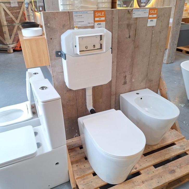 Staande toilet inclusief reservoir, bril en pot Kormus 56, Maison & Meubles, Accessoires pour la Maison | Autre, Neuf, Enlèvement ou Envoi