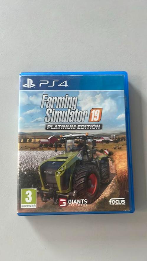 Farming Simulator 19: Platinum Edition (PS4), Games en Spelcomputers, Games | Sony PlayStation 4, Zo goed als nieuw, Simulatie