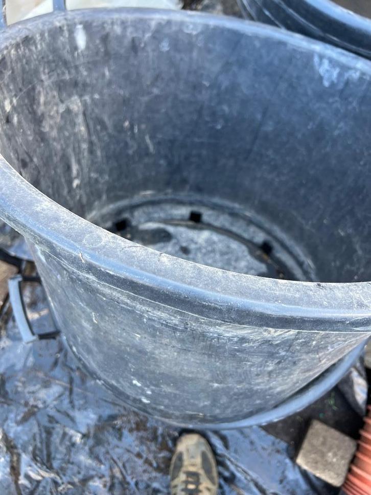 Heel grote plantenkuip met handvaten 58 x 40 cm containerpot, Tuin en Terras, Bloempotten, Zo goed als nieuw, Kunststof, Binnen